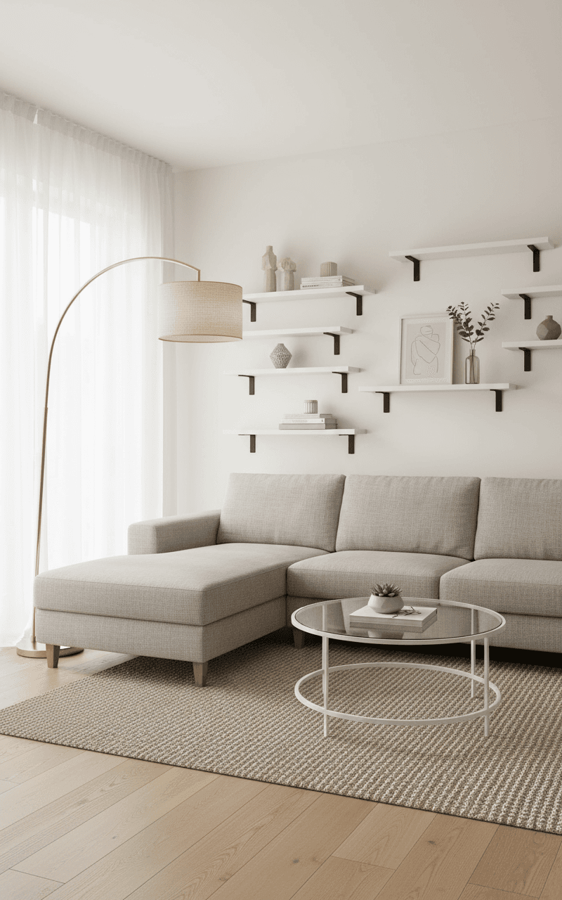 Serene Modern Minimalist Living Room